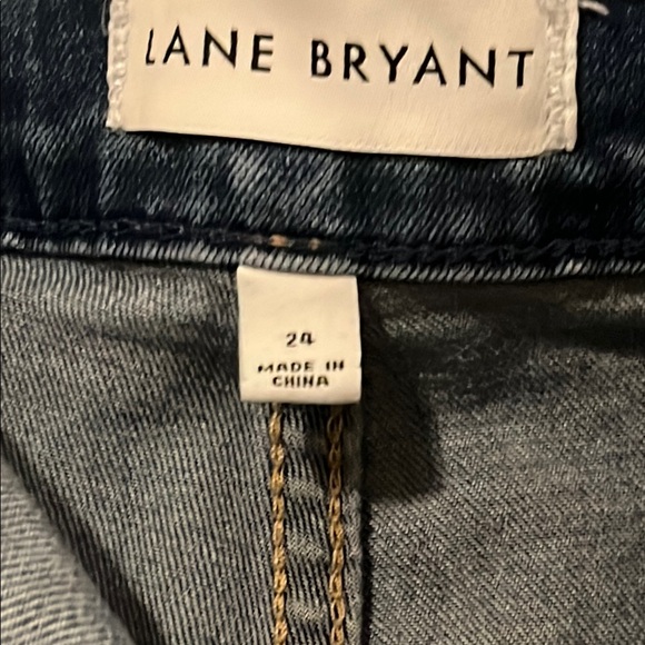 Lane Bryant Blue High Rise Distressed Jeans - Picture 2 of 6